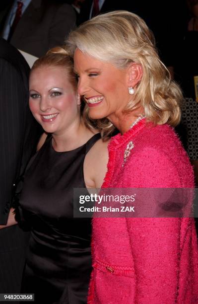 Mrs. McCain with daughter at the reception to celebrate the Republican National Convention, at Cipriani in Mid-town Manhattan.