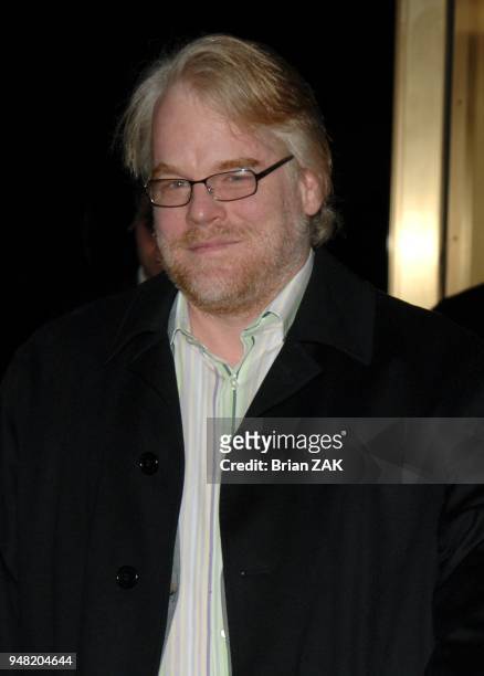 Philip Seymour Hoffman arrives to the 2005 New York Film Critics Circle 71st Annual Awards Dinner held at Ciprianis 42nd Street, New York City BRIAN...