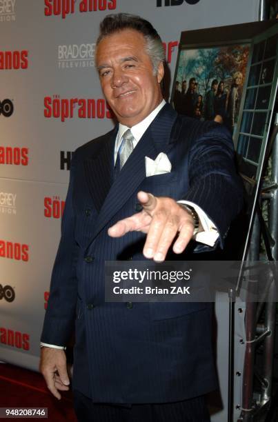 Tony Sirico attends the sixth season premiere of the HBO series "The Sopranos" at the Museum Of Modern Art, New York City BRIAN ZAK.