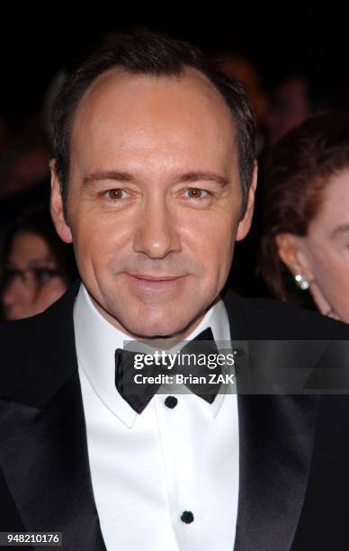 Kevin Spacey arrives to the New York premiere of "Beyond The Sea" held at The Ziegfeld Theater, New York City.