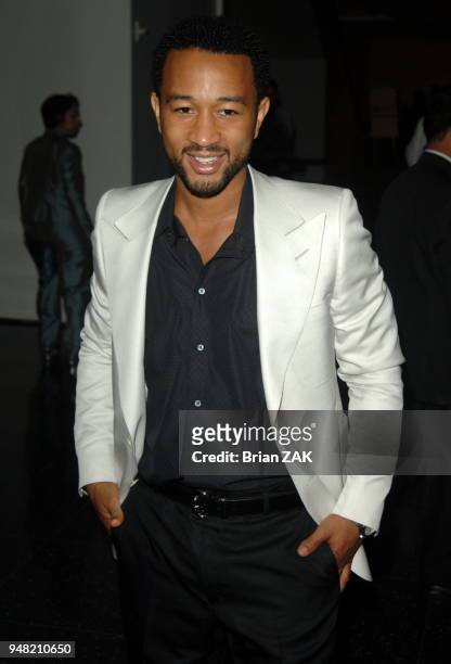 John Legend arrives at the "38th Annual Party in the Garden" held at the Museum Of Modern Art, New York City. BRIAN ZAK.