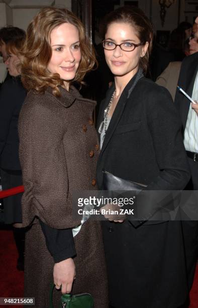 Amanda Peet and Sarah Paulson attend the opening night of "Steel Magnolias" at the Lyceum Theatre, New York City ZAK BRIAN.