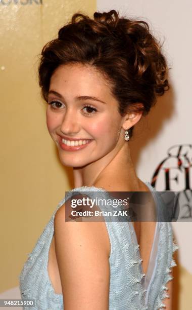 Emmy Rossum attends the 2005 CFDA Awards at the New York Public Library, New York City BRIAN ZAK.