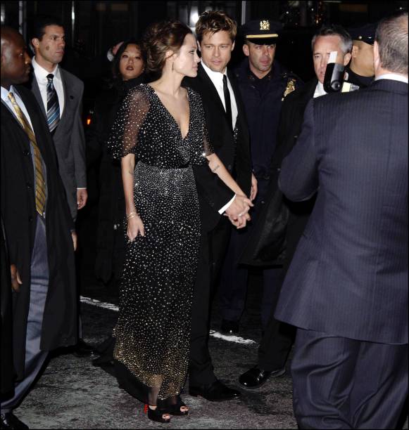 Angelina Jolie and Brad Pitt attend the World Premiere of 