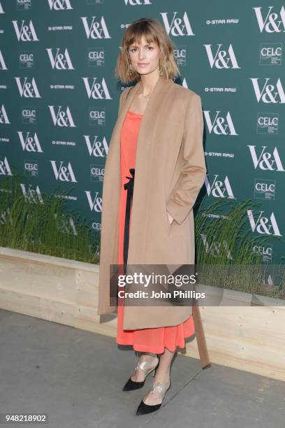 Jacquetta Wheeler attends the Fashioned From Nature VIP preview at The V&A on April 18, 2018 in London, England.