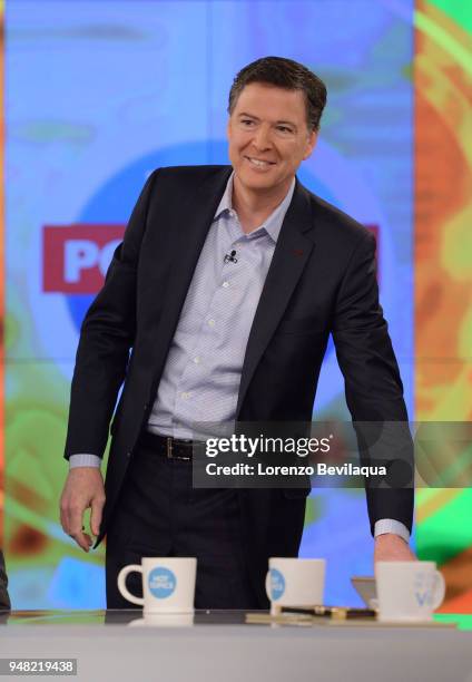 On Wednesday, April 18, James Comey is a guest on Walt Disney Television via Getty Images's The View "The View" airs Monday-Friday on the Walt Disney...