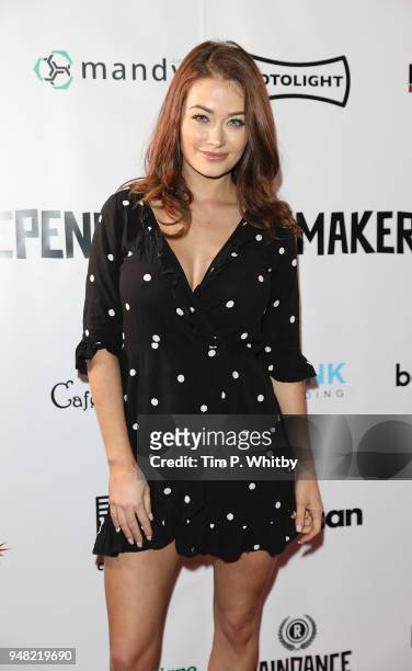 Jess Impiazzi attends The Raindance Independent Filmmaker's Ball at Cafe de Paris on April 18, 2018 in London, England.