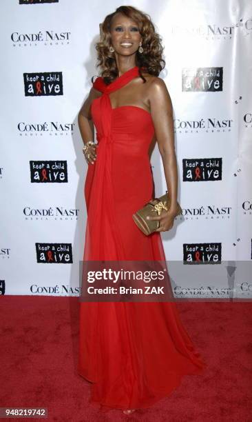 Iman arrives to Conde Nast Media Group Presents "The Black Ball" to Benefit Keep A Child Alive held at Hammerstein Ballroom, New York City BRIAN ZAK.