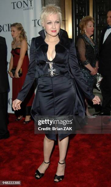 Cyndi Lauper arrives to the 60th Annual Tony Awards held at Radio City Music Hall, New York City. BRIAN ZAK.