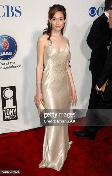 Emmy Rossum attends the 59th Annual Tony Awards held at Radio City Music Hall, New York BRIAN ZAK.