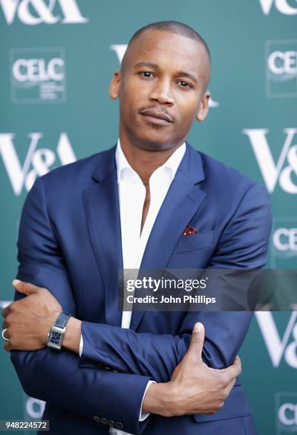 Eric Underwood attends the Fashioned From Nature VIP preview at The V&A on April 18, 2018 in London, England.