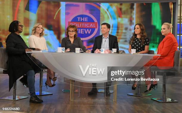 On Wednesday, April 18, James Comey is a guest on Walt Disney Television via Getty Images's The View "The View" airs Monday-Friday on the Walt Disney...