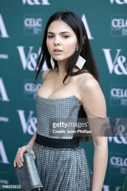 Doina Ciobanu attends the Fashioned From Nature VIP preview at The V&A on April 18, 2018 in London, England.