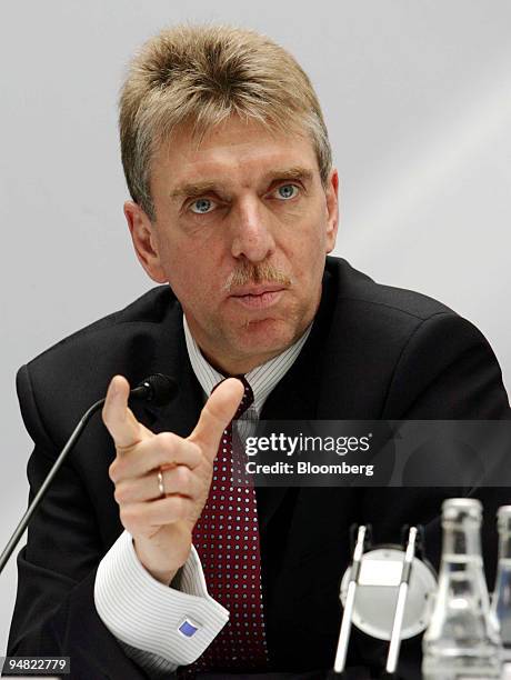 Altana Head of Chemical Business Matthias L. Wolfgruber speaks during a press conference in Bad Homburg, Germany, Thursday March 17, 2005. Altana AG,...