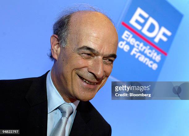 Electricite de France Chief Executive Pierre Gadonneix speaks during the company's 2004 earnings press conference, in Paris, France, Thursday, March...