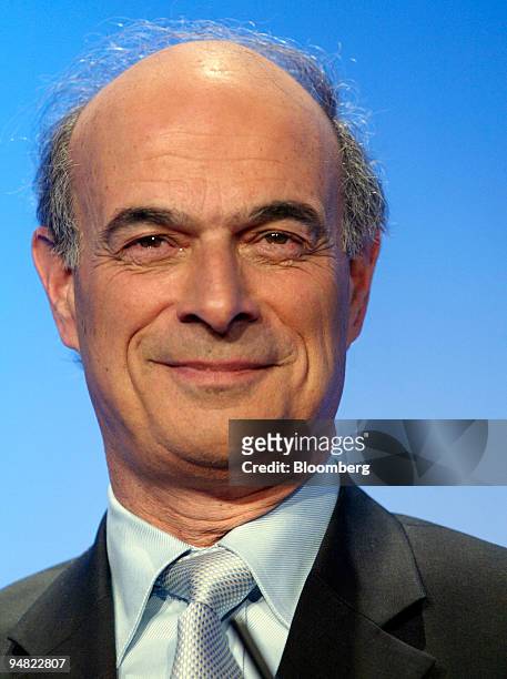 Electricite de France Chief Executive Pierre Gadonneix listens during the company's 2004 earnings press conference, in Paris, France, Thursday, March...