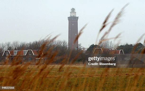 Apartment buildings are seen on the dike in Terneuzen, The Netherlands, Tuesday, January 10, 2006.