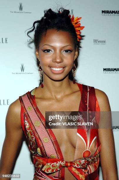 Model Danyelle Vilmeney attends Elle Magazine's viewing party for 2nd season premiere of Bravo's Emmy-nominated "Project Runway" and launch of...