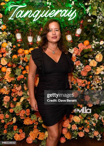 Jade Jagger attends the launch of new gin Tanqueray Flor de Sevilla in partnership with Jose Pizarro at Pizarro Restaurant on April 18, 2018 in...