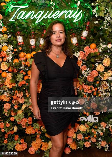Jade Jagger attends the launch of new gin Tanqueray Flor de Sevilla in partnership with Jose Pizarro at Pizarro Restaurant on April 18, 2018 in...