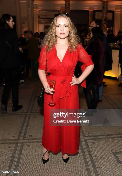 Ciara Charteris attends Fashioned From Nature VIP preview at The V&A on April 18, 2018 in London, England.