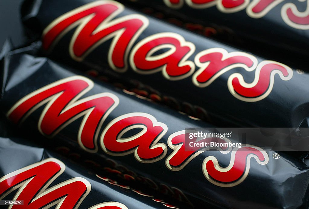 Mars Bars arranged in London,Thursday, March 10, 2005. U.S.