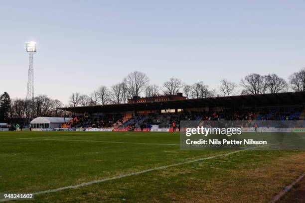 General view during the Allsvenskan match between IF Sirius FK and BK Hacken at Studenternas IP on April 18, 2018 in Uppsala, Sweden.