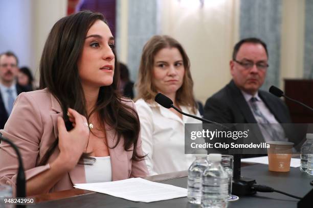 Olympic gymnastics gold medalist Jordyn Wieber recounts her sexual abuse at the hands of team doctor Larry Nassar while testifying before the Senate...