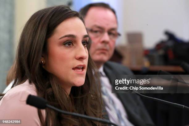 Olympic gymnastics gold medalist Jordyn Wieber recounts her sexual abuse at the hands of team doctor Larry Nassar while testifying before the Senate...