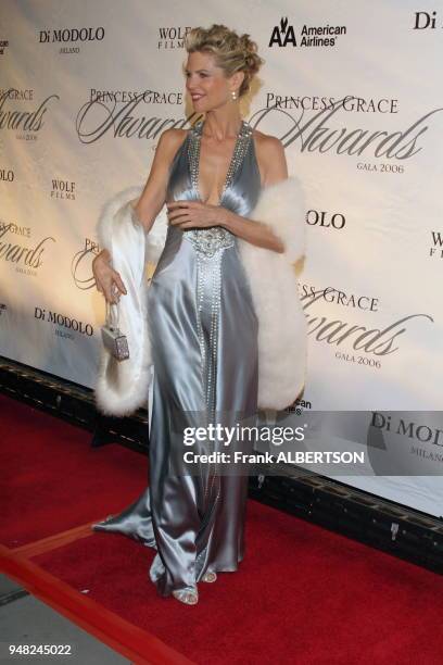 Christie Brinkley at the 2006 Princess Grace Foundation - USA Awards Gala. At Cipriani 42nd Street, New York City, on Nov. 2, 2006. Full length smile...