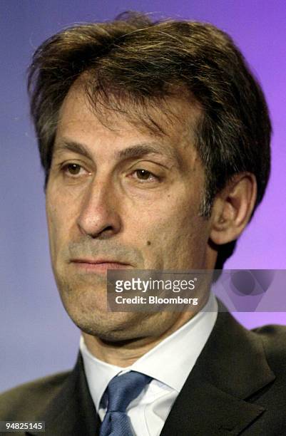 Michael M. Lynton, chairman and CEO of Sony Pictures Entertainment, is pictured during a panel entitled "Media and Entertainment" at the Milken...