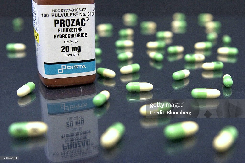 Prozac, manufactured by Lilly & Co., is pictured in a Cambri
