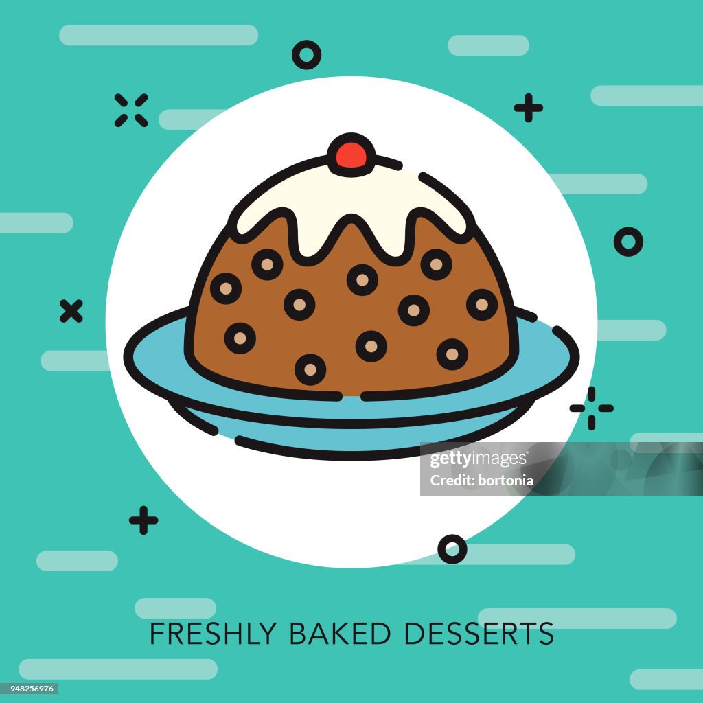 Cake Open Outline Baking Icon