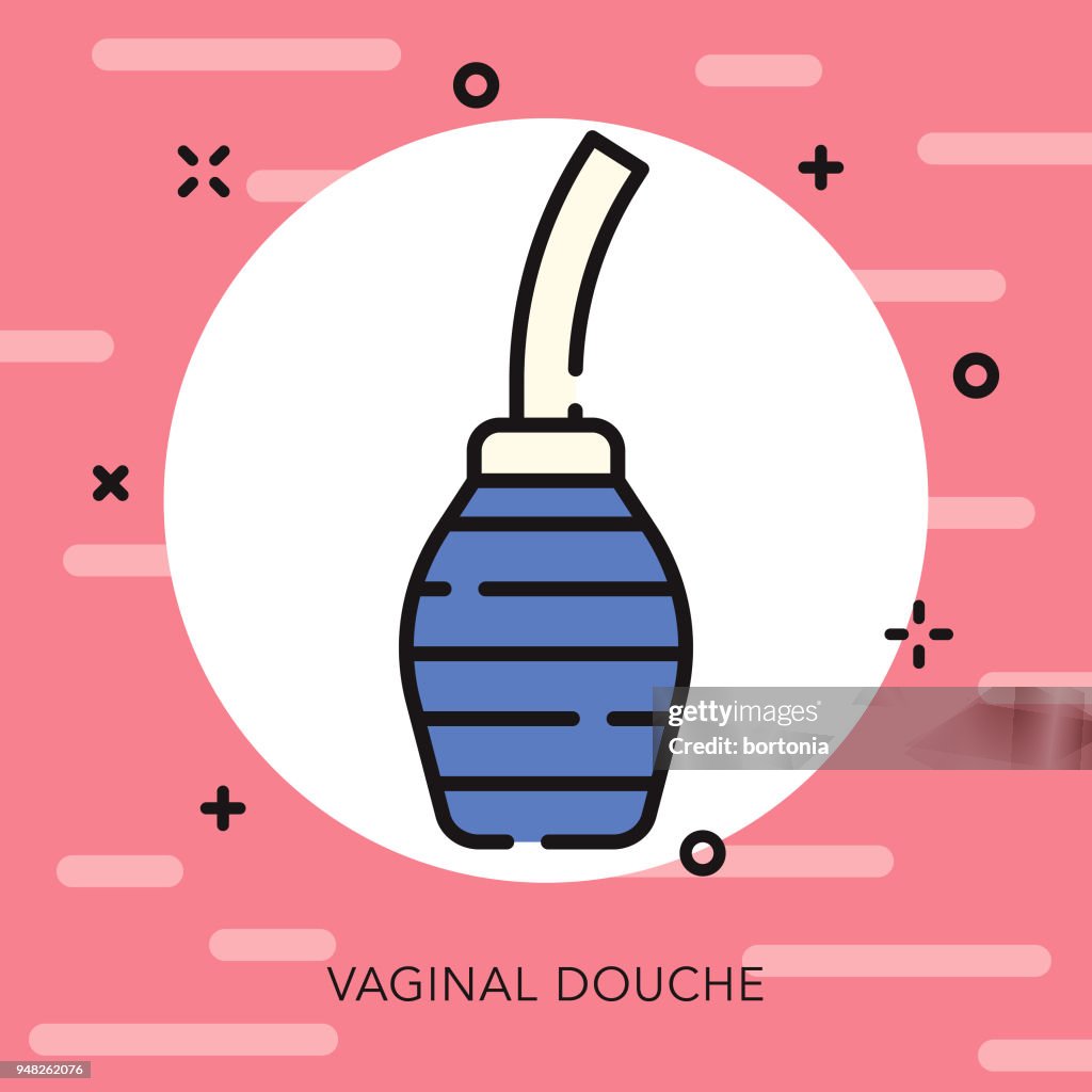 Douche Open Outline Feminine Care Icon