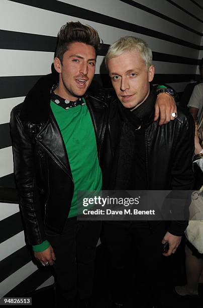 Henry Holland and Mr Hudson attend Erin Wasson's Maybelline Calandar launch party at 'Bungalow 8 in St Martins Lane Covent Garden on December 18,...