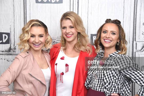 Actors Beverley Mitchell, Jodie Sweeetin and Christine Lakin visit Build Series to discuss their roles in the Pop TV series 'Hollywood Darlings' at...