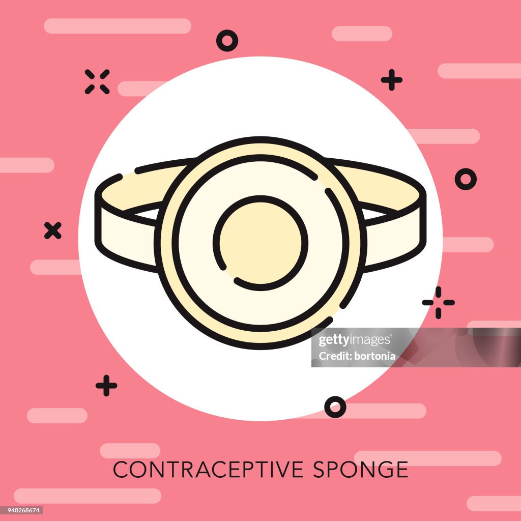 Sponge Open Outline Feminine Care Icon