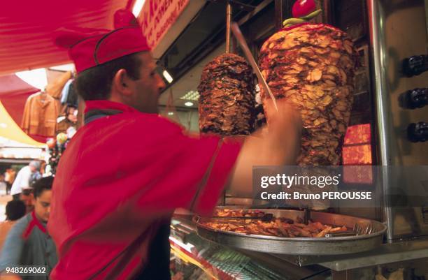 Turquie, Istanbul, Sandwicherie Doner.