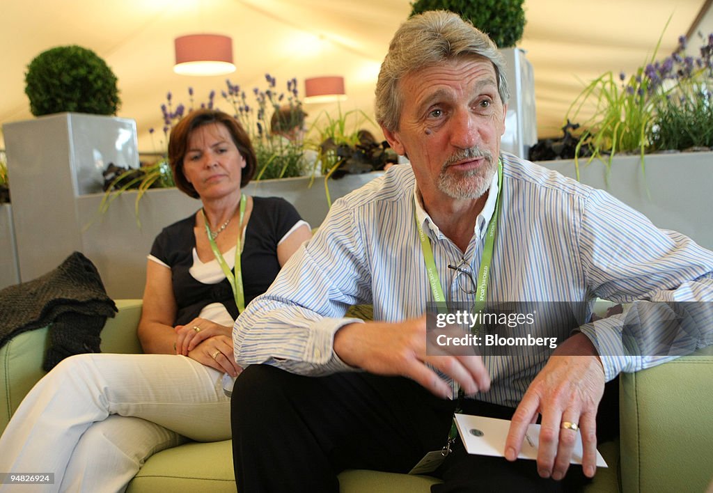 Dr. Graham Bethell, right, and his wife Ann Bethell sit in t