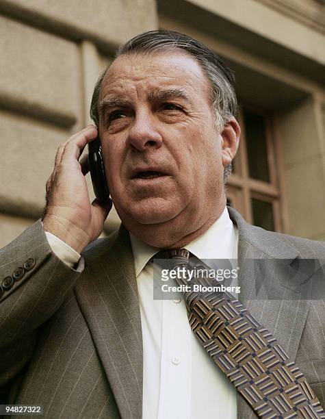 Robert May, Calpine Corp. CEO, exits bankruptcy court in New York, Wednesday, December 21, 2005. Calpine Corp.'s unsecured bondholders may lose more...