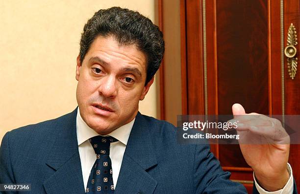 Roger Agnelli, CEO of Companhia Vale do Rio Doce , speaks during an interview with Bloomberg News at the Merrill Lynch Global Metals, Mining and...