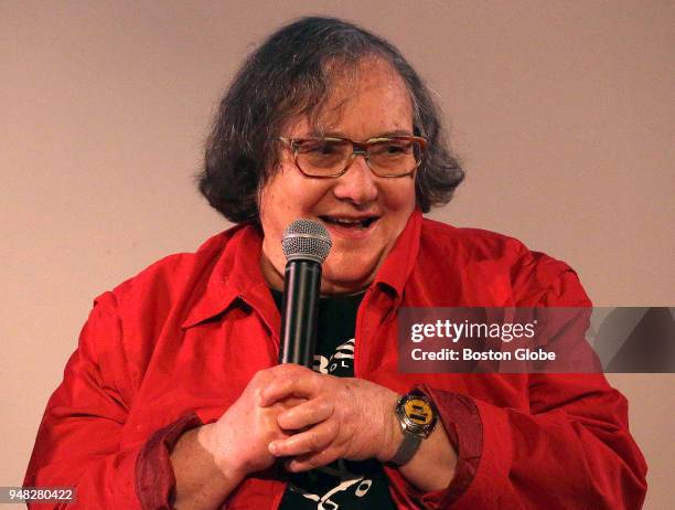 Ilm maker Errol Morris with Portrait photographer Elsa Dorfman, the subject of his movie The B-Side during a Q and A following its screening at the...