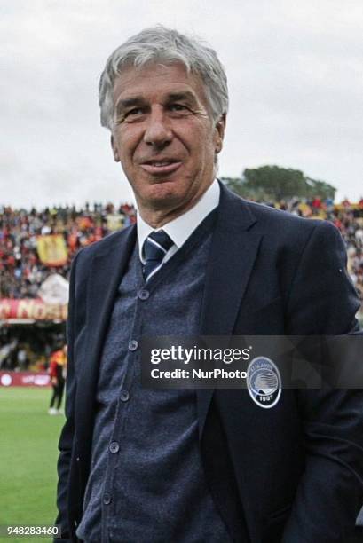 Giampiero Gasperini during the Italian Serie A football Benevento Calcio v Atalanta Bergamasca Calcio at Ciro Vigorito Stadium in Benevento on April...