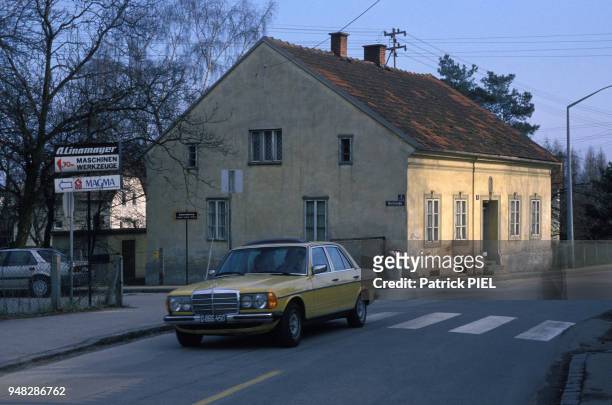 La maison familiale d'Adolf Hitler en mars 1989 à Linz, Autriche.