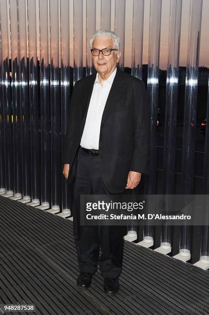 Paolo Baratta attends Private Event On The Occasion Of The Opening Of Torre at Fondazione Prada on April 18, 2018 in Milan, Italy.