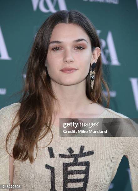 Sai Bennett attends the Fashioned From Nature VIP preview at The V&A on April 18, 2018 in London, England.