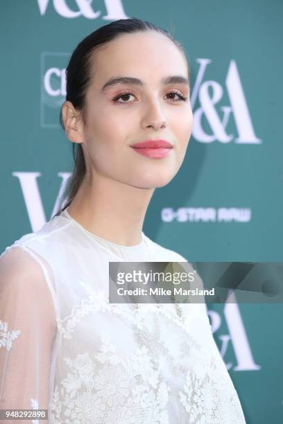 Maxim Magnus attends the Fashioned From Nature VIP preview at The V&A on April 18, 2018 in London, England.
