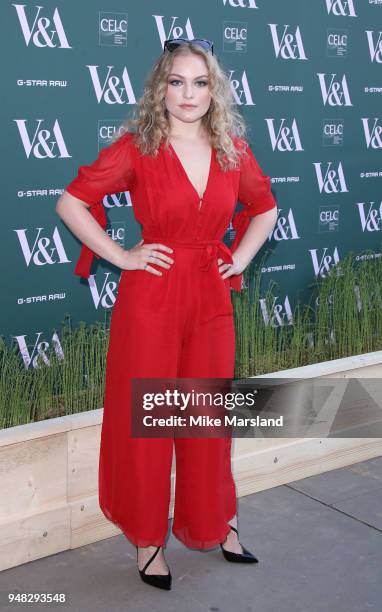 Ciara Charteris attends the Fashioned From Nature VIP preview at The V&A on April 18, 2018 in London, England.