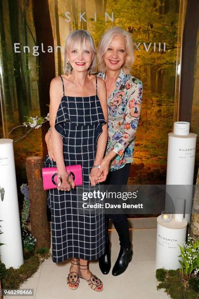 Jan De Villeneuve and Mary Greenwell attend the Wildsmith Skin launch dinner co-hosted by Skye Gyngell & Kathleen Baird-Murray at Spring at Somerset...