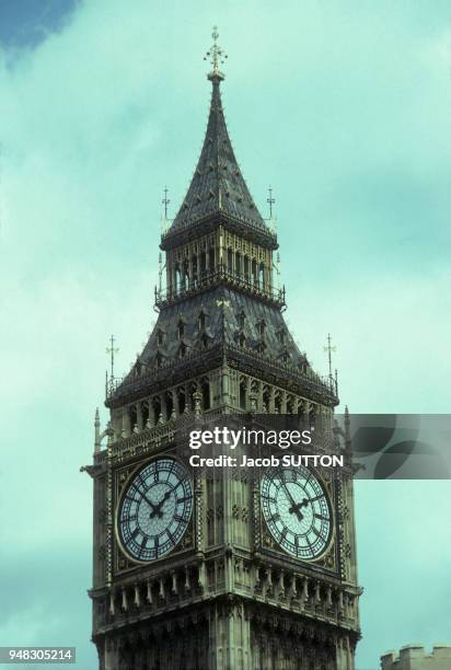 Tour de l'horloge du palais de Westminster à Londres, Royaume-Uni.